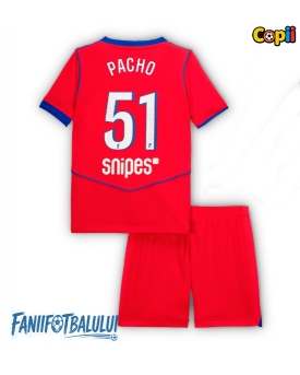 Paris Saint-Germain Willian Pacho #51 Echipament de Fotbal Replică 2025-26 Copii Treilea (+ Șorturi)